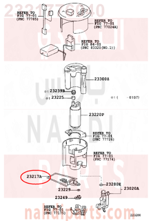 2321776040,FILTER, FUEL PUMP,فلتر طرمبة 