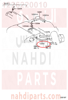 1226220010,HOSE, VENTILATION, NO.2,خرطوش تبخير الزيت - الصغير