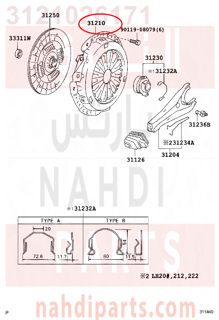 3121026171,COVER ASSY, CLUTCH,دزك كلتش 