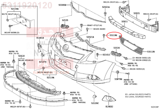 5311920120,PROTECTOR, RADIATOR GRILLE,صاجة 