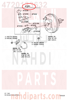 4720133632,CYLINDER SUB-ASSY, BRAKE MASTER,علبه فرامل كامله - سلندر فرامل