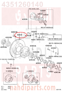 4351260140,DISC, FRONT,هوب فرامل أمامي