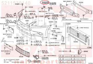 5211530140,SUPPORT, FRONT BUMPER SIDE, RH,قاعدة صدام امامى يمين