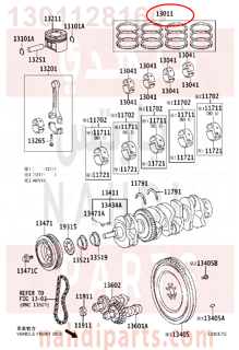 1301128160,RING SET, PISTON,شنبر بستم - شنابر مقاس ستاندر