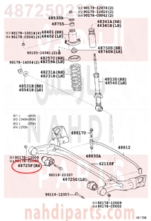 4872502320,BUSH, REAR AXLE CARRIER, RH,جلبة 