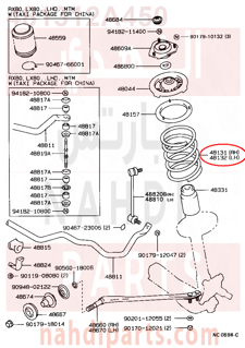 481312A450,SPRING, FRONT COIL, RH,سستة 