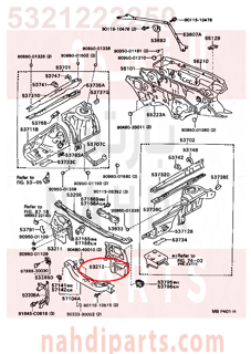 5321222250,SUPPORT, RADIATOR, LH,دعامة 