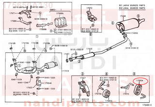 175650A130,SUPPORT, EXHAUST PIPE, NO.4,دعامة 
