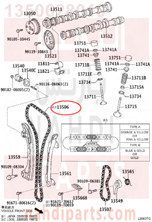 1350628010,CHAIN SUB-ASSY,جنزير مكينه كبير