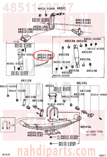 4851169047,ABSORBER ASSY, SHOCK, FRONT RH,مساعد أمامي يمين