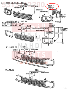 5313112290,HOUSING, HEADLAMP, RH,جرم كشاف 