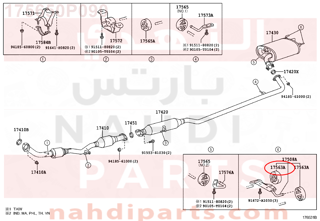 175650P090,SUPPORT, EXHAUST PIPE, NO.4,دعامة 