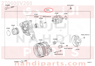 270600V260,ALTERNATOR ASSY,دينمو كهرباء - دينمو الشحن