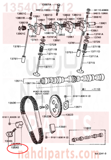 1354022012,TENSIONER ASSY, CHAIN, NO.1,شداد جنزيز مكينه - بلف شداد جنزير