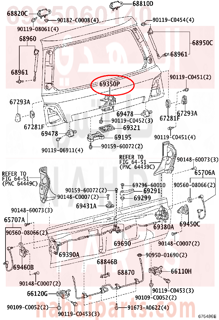 6935060140,LOCK ASSY, BACK DOOR, W/COURTESY LAMP SWITCH,لمبة سوتش  الباب الخلفى 