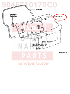 9046710170C0,CLIP(FOR BACK DOOR TRIM BOARD),كلبس 