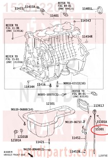 1530122030,GAGE SUB-ASSY, OIL LEVEL,عيار زيت 