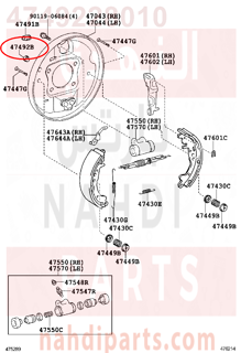 4749228010,PLUG, SHOE INSPECTION(FOR REAR BRAKE),سدادة 