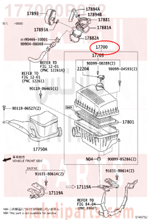 177000P052,CLEANER ASSY, AIR,قربة هواء مكينة كامله