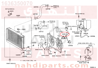 1636350070,MOTOR, COOLING FAN, NO.2,موتور مروحة لديتر رقم 1