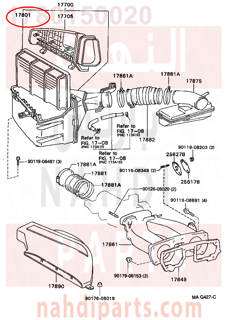 1780150020,ELEMENT SUB-ASSY, AIR CLEANER FILTER,فلتر هواء مكينة