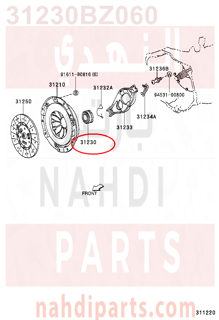 31230BZ060,BEARING ASSY, CLUTCH RELEASE,ملحقات الجربكس 