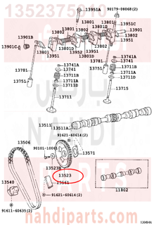 1352375010,PULLEY, CAMSHAFT TIMING,ترس 