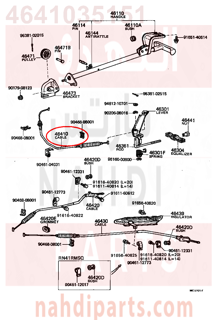 4641035151,CABLE ASSY, PARKING BRAKE, NO.1,كيبل سلك توصيل 