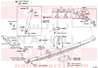 90385T0001,BUSH(FOR REAR SPRING SHACKLE UPPER),جلبة 