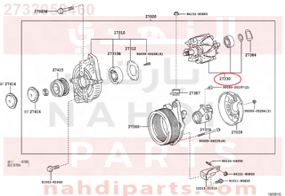 2733058460,ROTOR ASSY, ALTERNATOR,قلب دينمو 