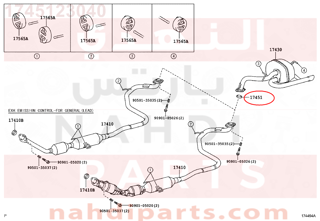 1745123040,GASKET, EXHAUST PIPE,وجه  