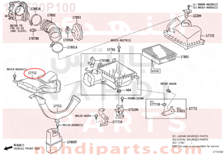 177520P100,INLET, AIR CLEANER, NO.2,مقبض  هواء 