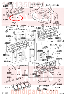 1121350021,GASKET, CYLINDER HEAD COVER,وجه غطا بلوف 