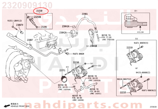 2320909130,INJECTOR ASSY, FUEL,بخاخ وقود
