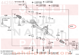 4425033620,GEAR ASSY, POWER STEERING(FOR RACK & PINION),ترس 