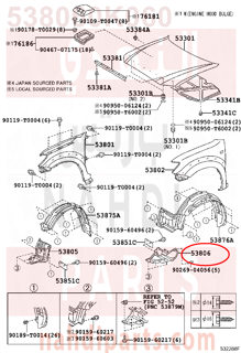 538060K060,SHIELD SUB-ASSY, FRONT FENDER SPLASH, LH,بطانة 