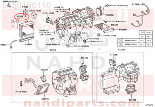 8850106110,EVAPORATOR SUB-ASSY, COOLER, NO.1,ثلاجة مكيف