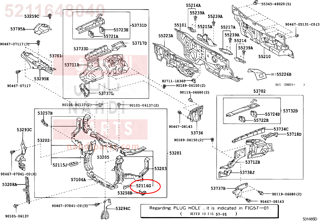 5211648040,SUPPORT, FRONT BUMPER SIDE, LH,قاعدة صدام امامي يسار