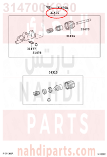 314700K030,CYLINDER ASSY, CLUTCH RELEASE,علبة كلتش