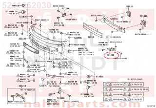 5211652030,SUPPORT, FRONT BUMPER SIDE, LH,قاعدة صدام امامي يسار