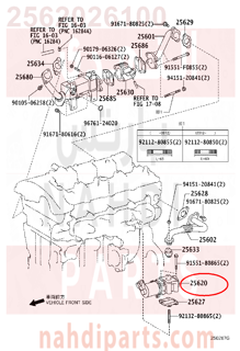 2562026100,HOUSING ASSY-THERMOSTAT,قاعدة الترمستات النترا