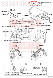 533010K120,HOOD SUB-ASSY,كبوت كامل - بونيت 
