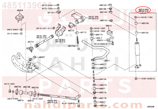 4851139686,ABSORBER ASSY, SHOCK, FRONT RH,مساعد أمامي يمين