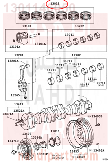 1301146050,RING SET, PISTON,شنبر بستم - شنابر مقاس ستاندر