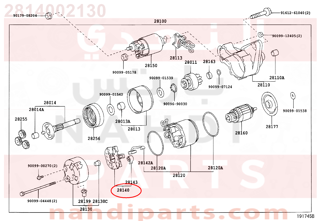 2814002130,HOLDER ASSY, STARTER BRUSH,جلبة صاجة 