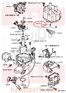 1910115120,CAP SUB-ASSY, DISTRIBUTOR,غطاء 