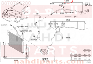 8870706280,PIPE SUB-ASSY, SUCTION,ماسورة  SUB-  شفط