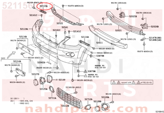 5211560210,SUPPORT, FRONT BUMPER SIDE, RH,قاعدة صدام امامى يمين