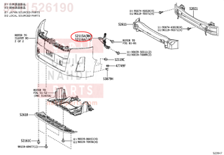 5211526190,SUPPORT, FRONT BUMPER SIDE, RH,قاعدة صدام امامى يمين