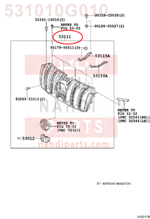 531010G010,GRILLE, RADIATOR,شبك 